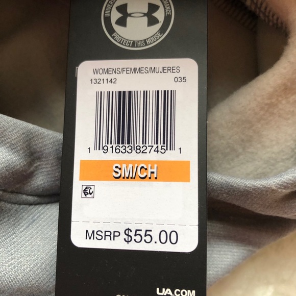 UNDER ARMOR Cold Gear Gray Hoodie Sweatshirt, S - Picture 7 of 7